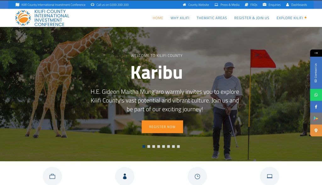 Kciic Kilifi County International Investment Conference Website By Buy Domain Kenya